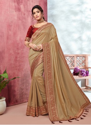 Absorbing Embroidered Fancy Fabric Classic Saree