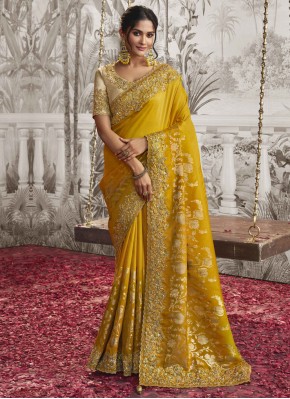 Adorable Fancy Fabric Designer Saree