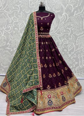 Adorning Embroidered Silk Lehenga Choli