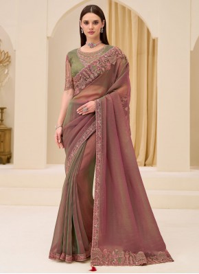 Adorning Georgette Engagement Classic Saree