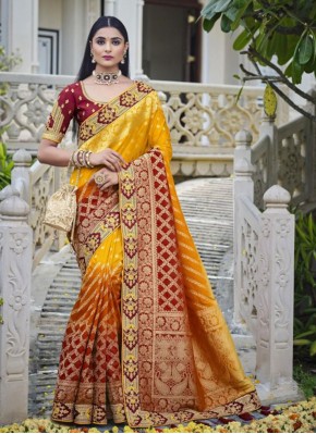 Aesthetic Embroidered Sangeet Designer Traditional Saree