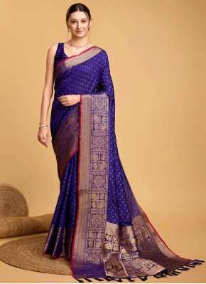 Astounding Weaving Trendy Saree