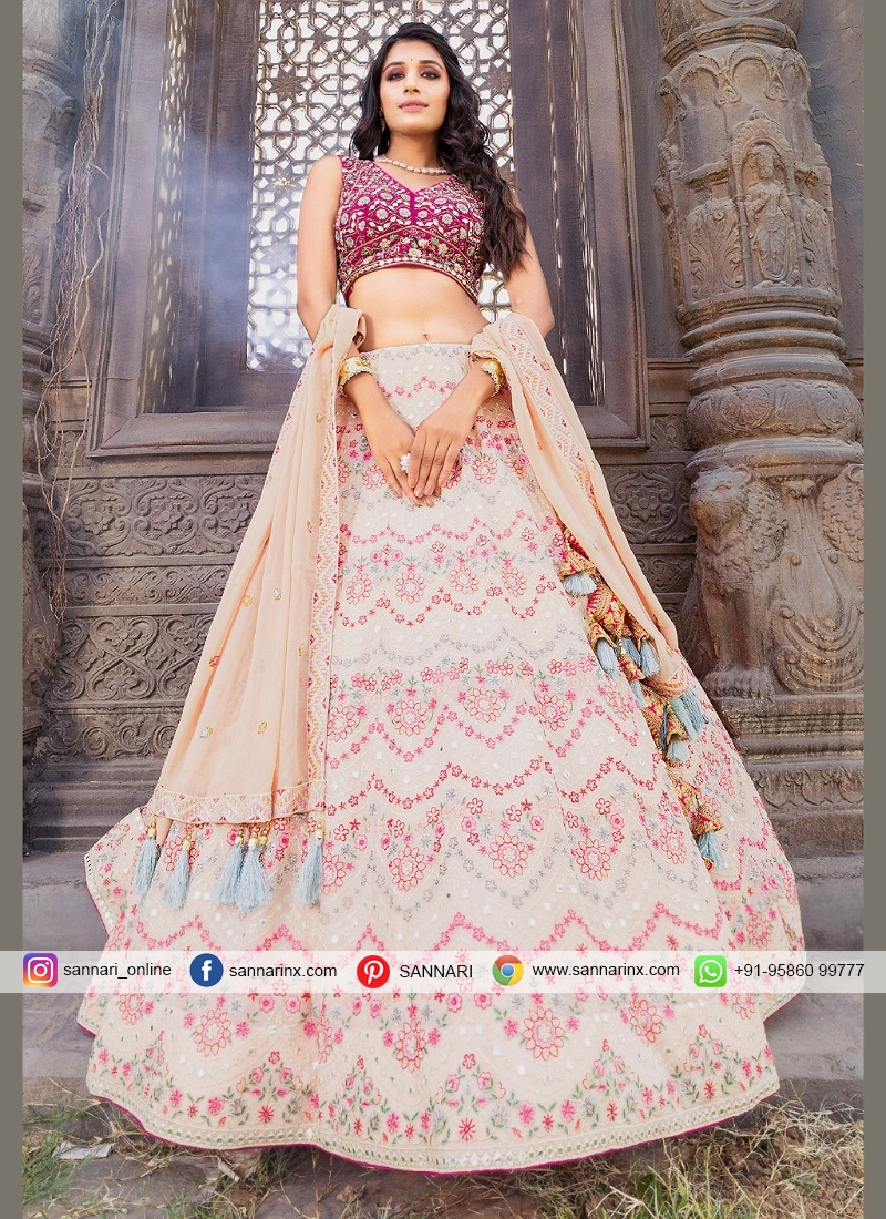 Attractive Georgette Designer Ready made Lehngha Choli for Engagement