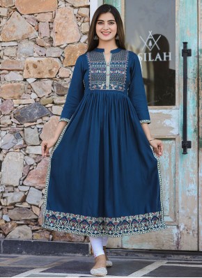 Awesome Embroidered Casual Kurti