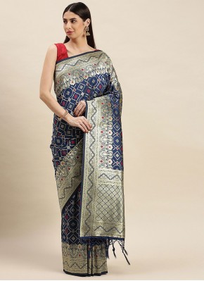 Banarasi Silk Designer Traditional Saree in Grey