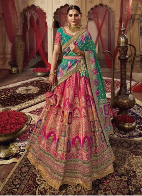 Banarasi Silk Lehenga Choli in Multi Colour