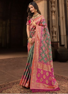 Baronial Silk Weaving Multi Colour Traditional Saree