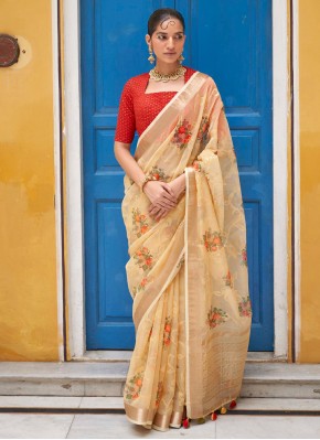 Beauteous Printed Wedding Trendy Saree