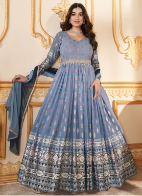 Blissful Blue Designer Gown