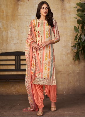 Blooming Muslin Digital Print Multi Colour Designer Salwar Suit