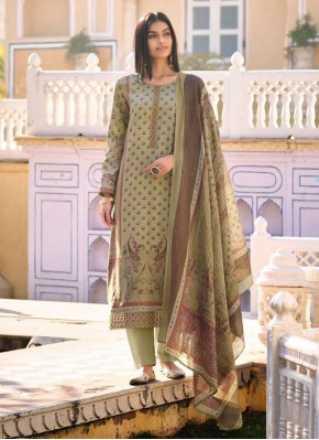 Breathtaking Green Viscose Trendy Salwar Suit