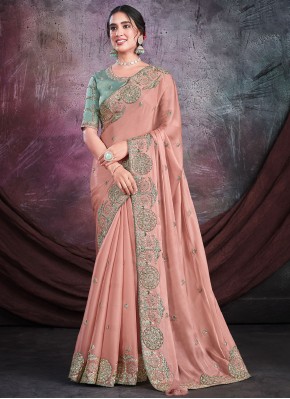 Charismatic Embroidered Trendy Saree