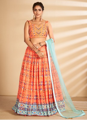 Charming Multi Colour Art Silk Readymade Lehenga Choli