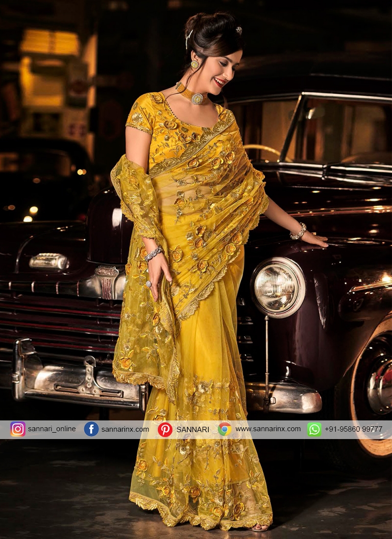 Dhruvi Trendz Women's Banarasi Cotton & Silk Saree (Dt-S1227_Blue_One  Size_Blue) : Amazon.in: Fashion