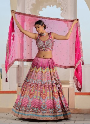 Chiffon Hand Work Designer Readymade Lehngha Choli for Bridal