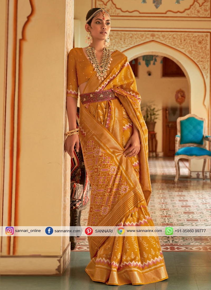 Compelling Weaving Ceremonial Contemporary Saree