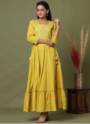Cotton Green Readymade Gown