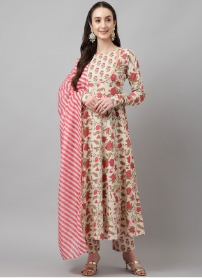 Cotton Multi Colour Printed Designer Salwar Suit
