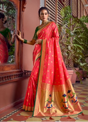 Cute Silk Weaving Designer Traditional Saree