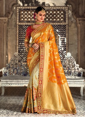 Dazzling Weaving Silk Shaded Saree