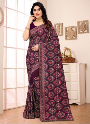 Delectable Georgette Wedding Traditional Saree