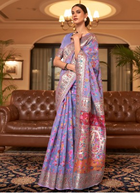 Delectable Handloom silk Reception Trendy Saree