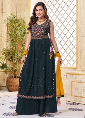 Designer Ready made Palazzo Dress in Georgette