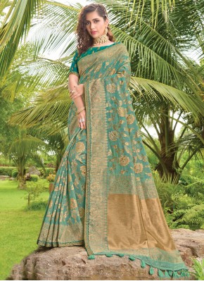 Desirable Embroidered Designer Traditional Saree