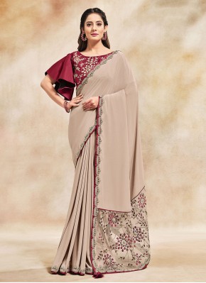 Dignified Designer Contemporary Style Saree For Festival