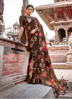 Energetic Printed Saree For Casual