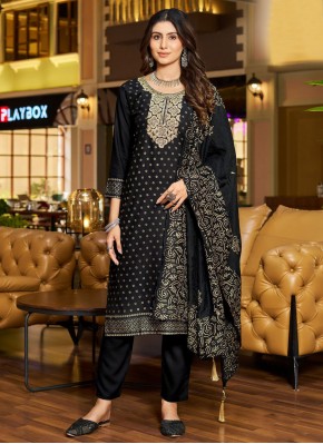 Exciting Print Rayon Pant Style Suit