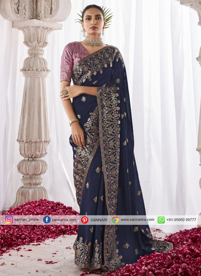 Exciting Silk Meenakari Designer Saree