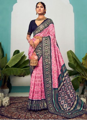 Eye-Catchy Cotton Silk Contemporary Style Saree