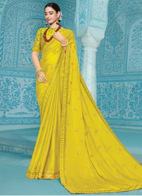 Fabulous Embroidered Tamannaah Bhatia Silk Classic Designer Saree
