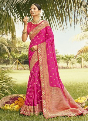 Fabulous Pink Classic Saree