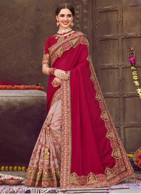 Fine Embroidered Fancy Fabric Trendy Saree