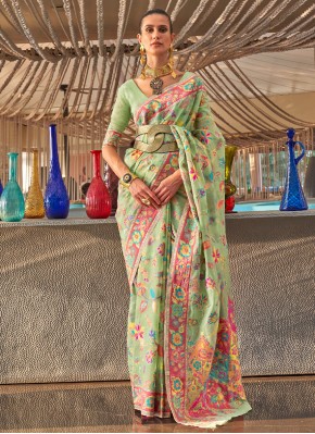 Flattering Weaving Contemporary Style Saree