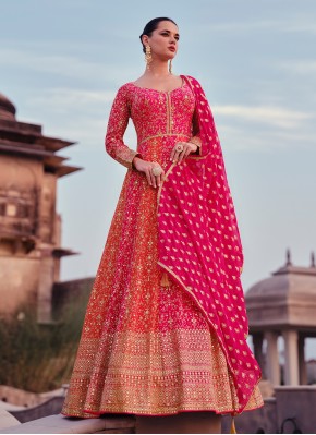 Flawless Embroidered Readymade Floor Length Gown 