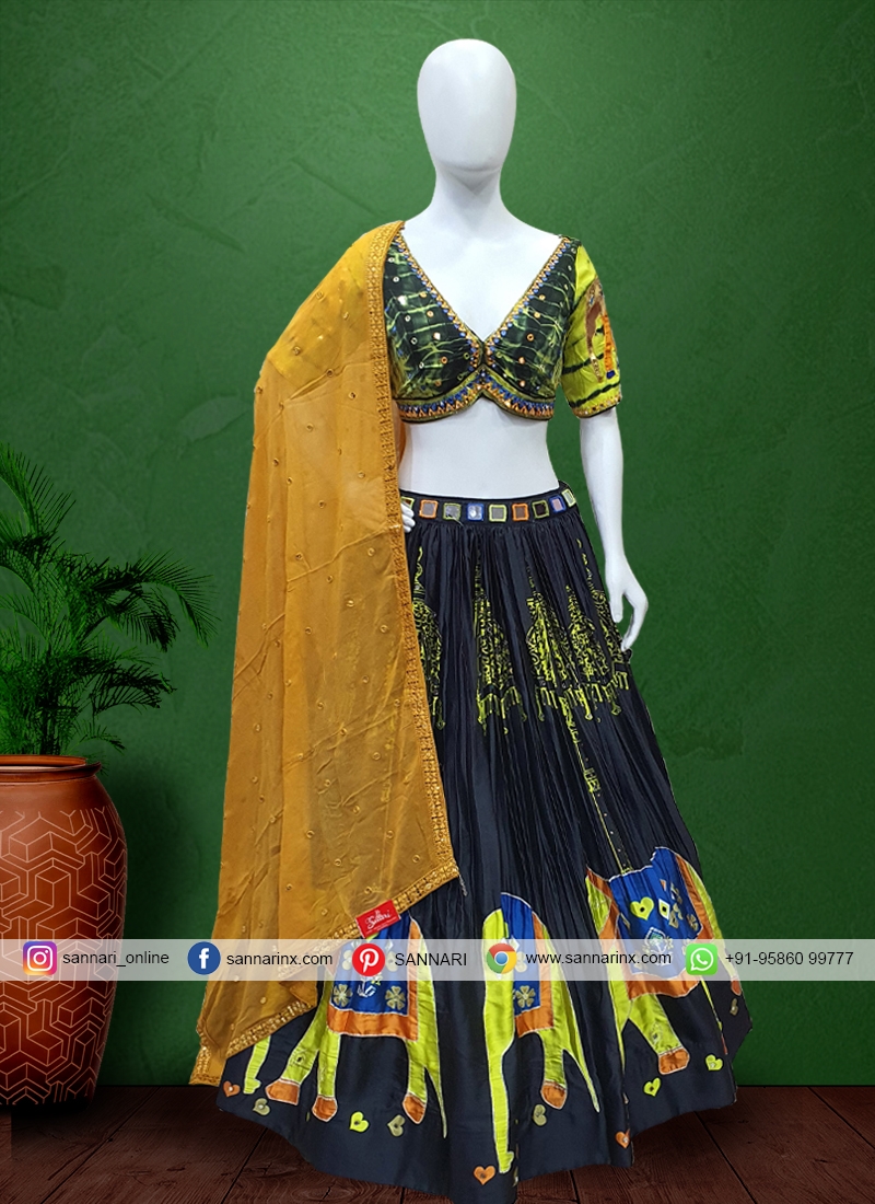 Gajji Silk Garba Wear Chaniya Choli for Party
