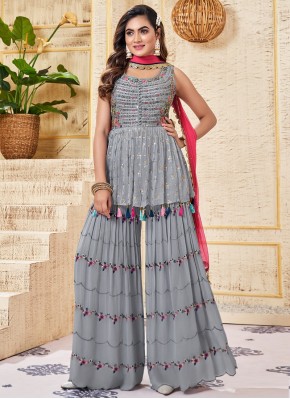 Georgette Designer Ready made Palazzo Dress for Party