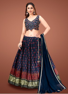 Georgette Hand Work in Designer Readymade Lehngha Choli for Party
