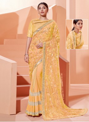 Girlish Embroidered Contemporary Saree