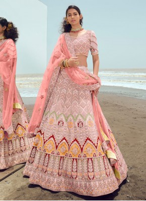 Gleaming Pink Designer Lehenga Choli