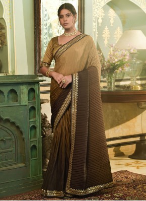 Graceful Chinon Party Trendy Saree