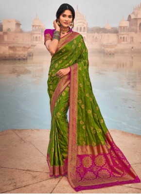 Green Fancy Classic Designer Saree