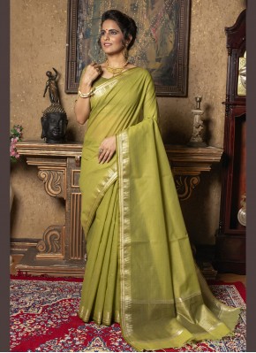 Green Fancy Trendy Saree