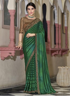 Green Silk Wedding Classic Saree