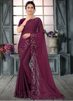 Gripping Embroidered Trendy Saree