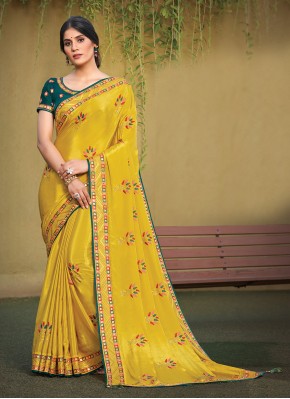 Groovy Embroidered Traditional Designer Saree