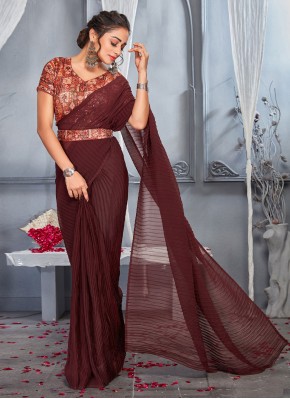 Heavenly Embroidered Contemporary Style Saree